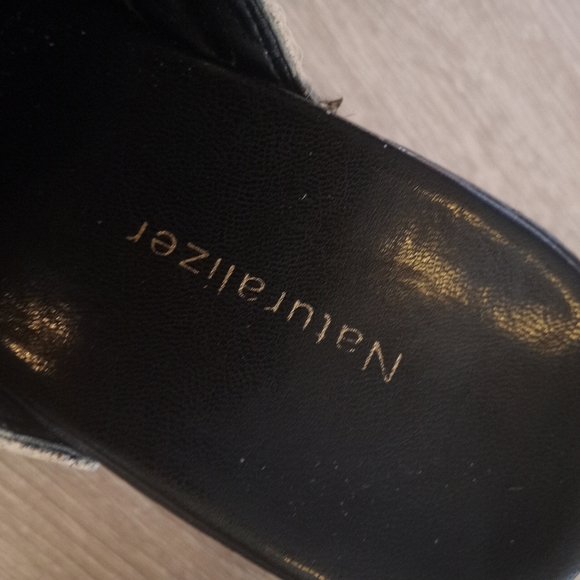 Naturalizer Leopard Print Calf Hair Leather Clog Accents Round Toe 8.5M - Picture 14 of 15